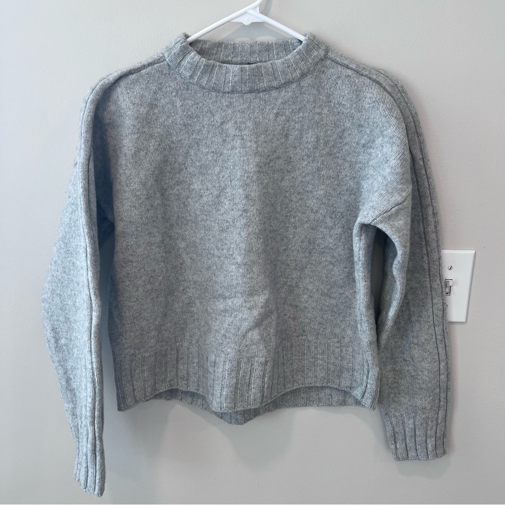 Sweaty Betty Wool and Yak Gray Sweater